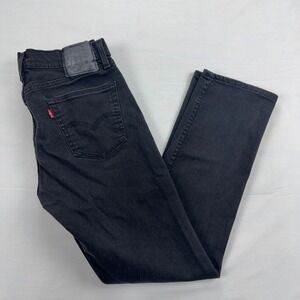 Levi's 511 Slim Fit Black Denim Waterless Jeans W34 L32 Mens Dark Wash Pants